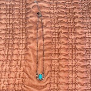 Elegant Silver and Turquoise Necklace